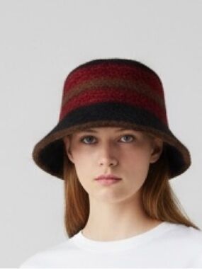 Black Angora Bucket Hat